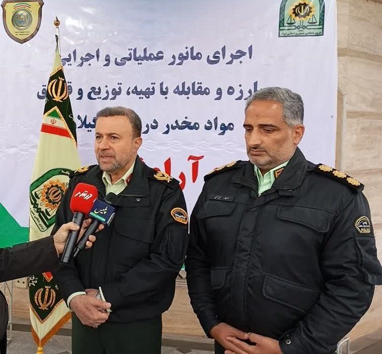 آغاز بیست و سومین مرحله طرح 《آرامش در شهر》/ بیش از ۳ تن و ۸۰۰ کیلوگرم مواد مخدر در گیلان کشف‌شد